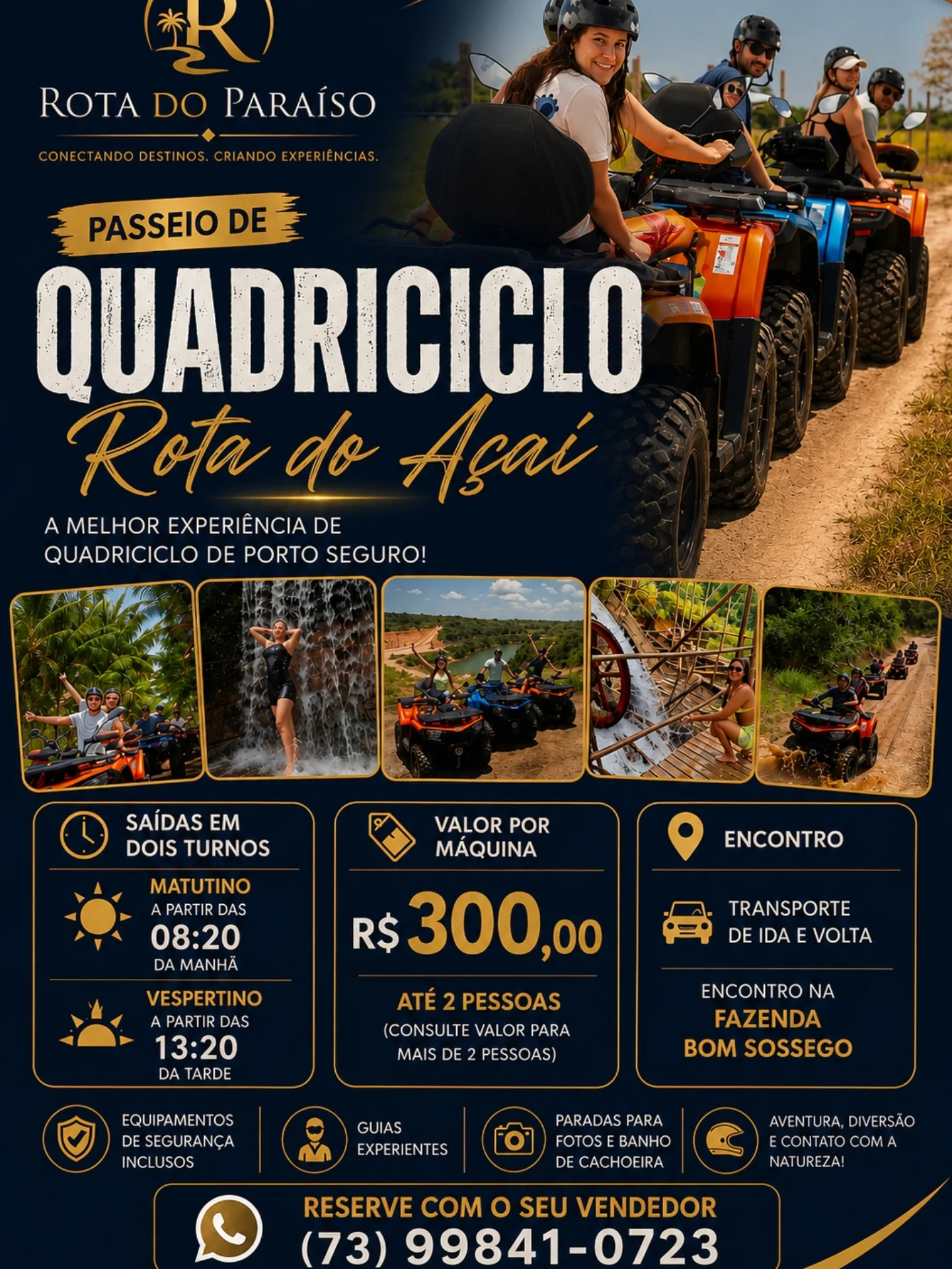Passeio de quadriciclo Rota do Açaí